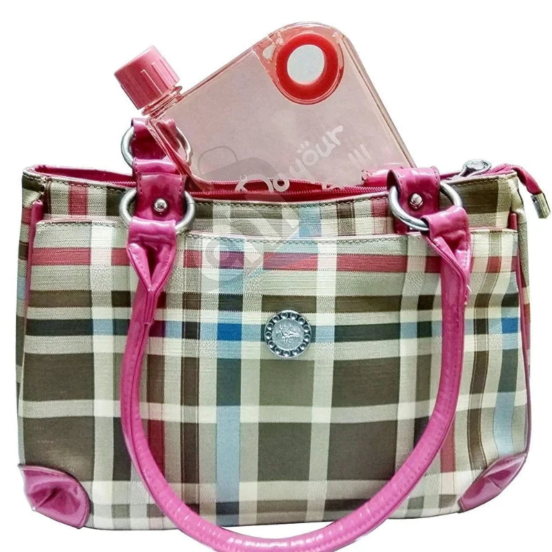 Pink Ultra Slim Notebook Style Water Bottle 380ml | Portable Memo Bottle for Travel, School & Office