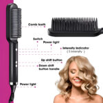 Hair Straightener Brush & Styler | Model 909 | Fast Heating Electric Straightening Comb