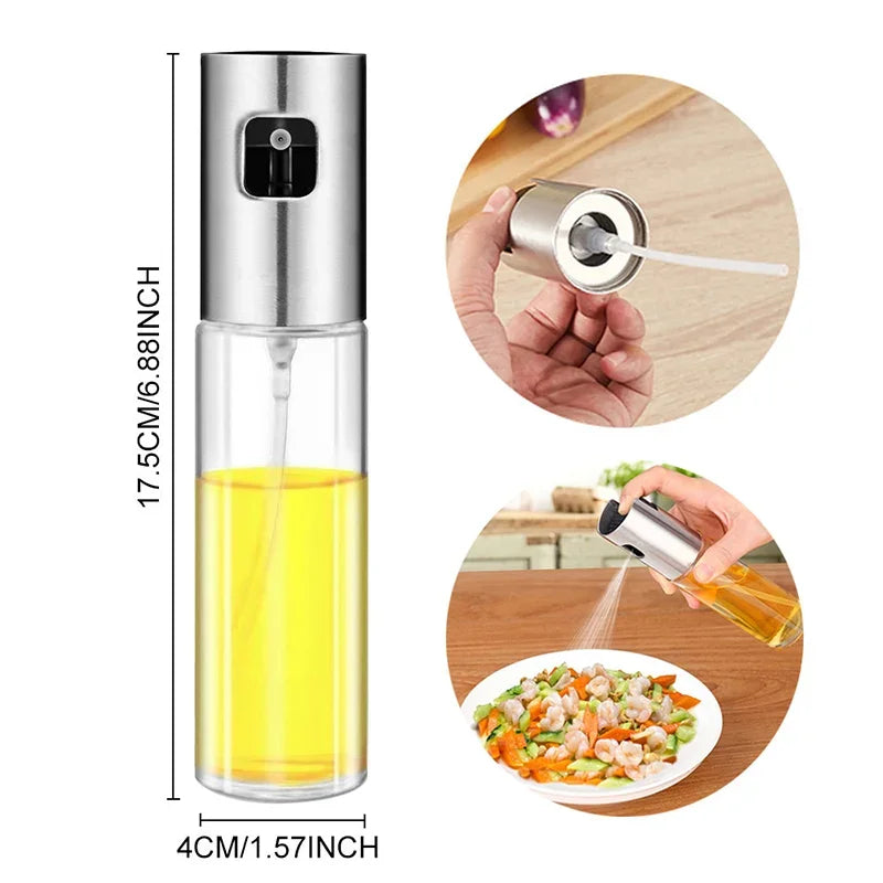 Glass Oil Sprayer: Leak-Proof Pump Bottle for BBQ & Kitchen Oil Control
