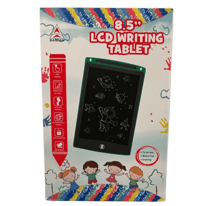 8.5-Inch Multi-Color LCD Writing Tablet | Premium Quality | Reusable Drawing & Note-Taking Tool for Kids | Random Colors