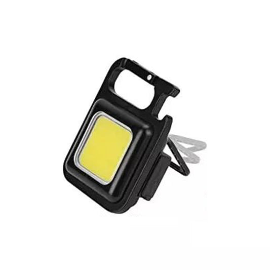 Portable Keychain Light | 500 Lumens Mini COB LED Flashlight with Foldable Handle & USB Rechargeable