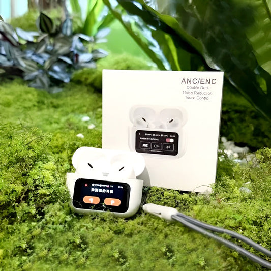 A9 Pro 2 ANC+ENC Wireless Earbuds | Ultra-Clear Calls & Noise Cancellation | Includes 4 Pairs of Precision-Fit Ear Tips | White