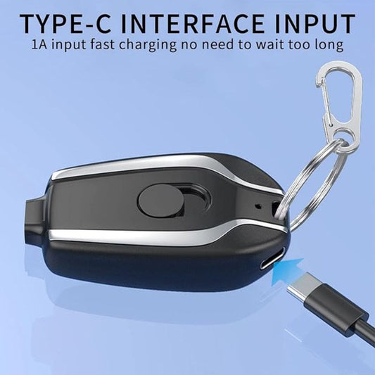 Mini Keychain Power Bank | Ultra-Compact 1500mAh | Emergency Charger for Phones & Gadgets