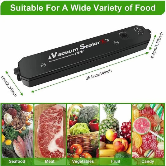 Portable Automatic Vacuum Sealer Machine | Food Saver for Kitchen Storage & Meal Prep