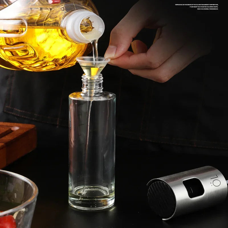 Glass Oil Sprayer: Leak-Proof Pump Bottle for BBQ & Kitchen Oil Control