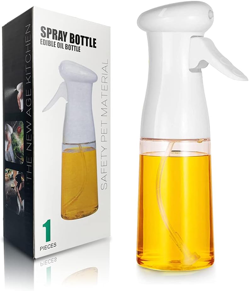 Plastic Glass Kitchen Cooking Spray Bottle | 200ML | BBQ Olive Oil & Vinegar Oil Sprayer