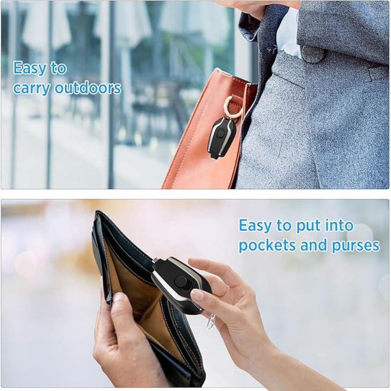 Mini Keychain Power Bank | Ultra-Compact 1500mAh | Emergency Charger for Phones & Gadgets