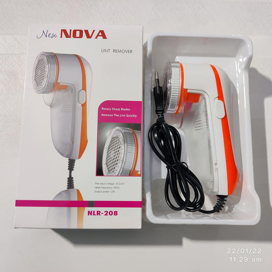 Nova Electric Lint Remover NLR-208 | High Quality Fabric Shaver for Wool & Clothes | Rotary Sharp Blades