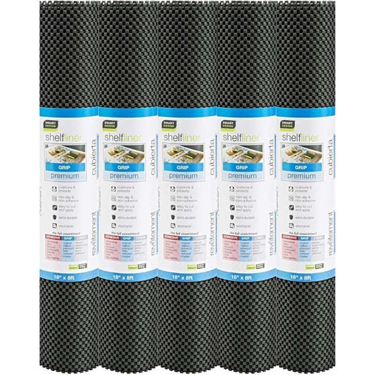 Anti-Slip Fridge & Shelf Mat | Waterproof Washable Liner for Kitchen Drawers Cabinets | Dark Grey