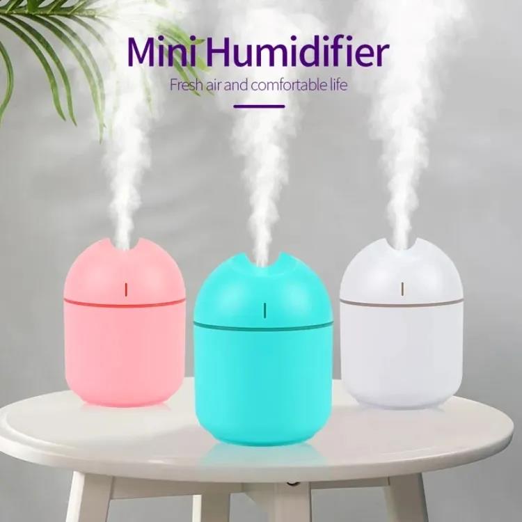 Humidifier With Warm LED Outline | USB Portable Air Humidifier | For Home, Office & Car | 220ml Mist Air Freshener