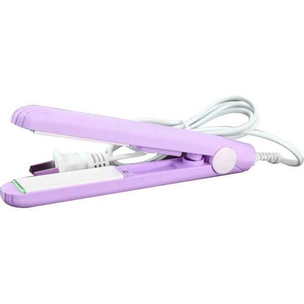 Mini Portable Ceramic Hair Straightener & Curler | Frizz-Free Smooth Hair | Random Color