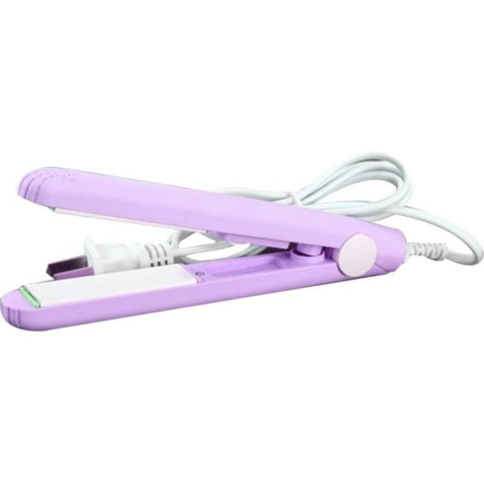 Mini Portable Ceramic Hair Straightener & Curler | Frizz-Free Smooth Hair | Random Color